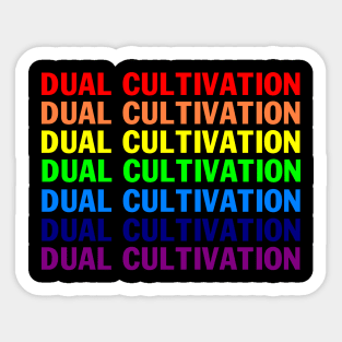 Dual Cultivation rainbow Funny Sticker